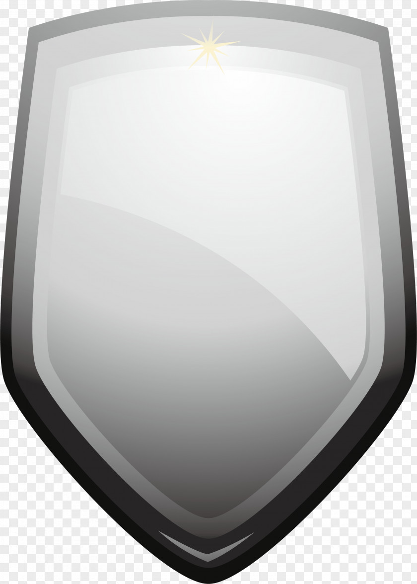 Silver Shield Logo Icon PNG