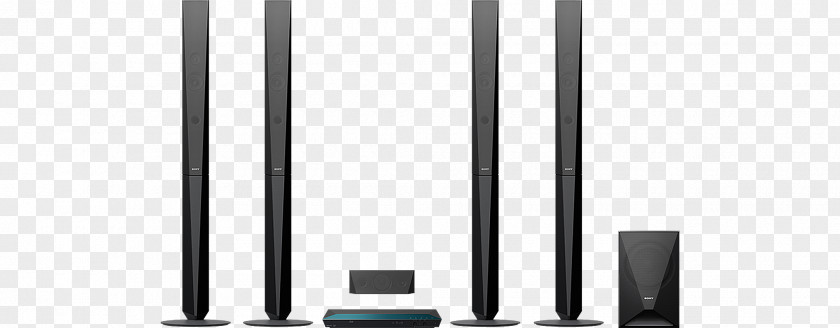Sony Blu-ray Disc Home Theater Systems 5.1 3D Cinema System BDV-E6100 Black Bluetooth Surround Sound PNG