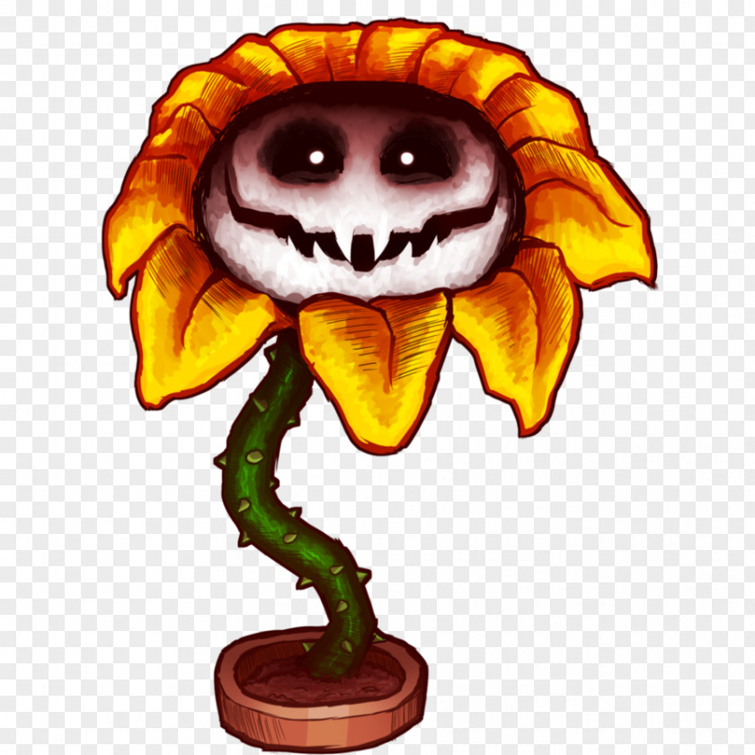 Undertale Flowey Character Drawing PNG