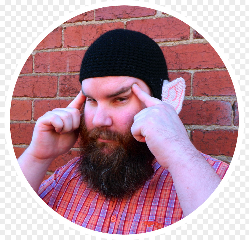 Beard Beanie Moustache Tartan Thumb PNG