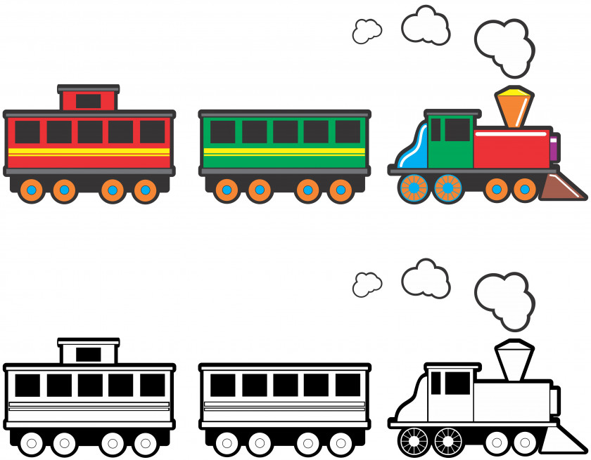 Boxcar Train Cliparts Toy Rail Transport Clip Art PNG