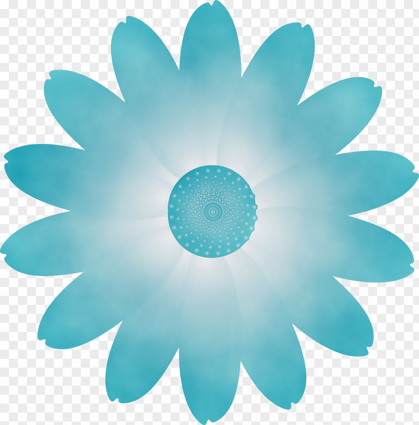 Blue Aqua Turquoise Petal Plant PNG