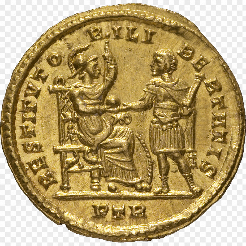 Coin Gold Sovereign History Byzantine Empire PNG