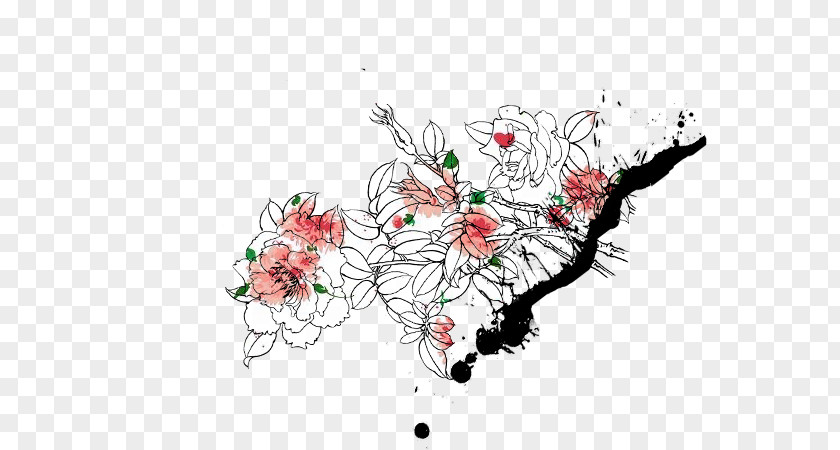 سكرابز Drawing Flower Desktop Wallpaper PNG