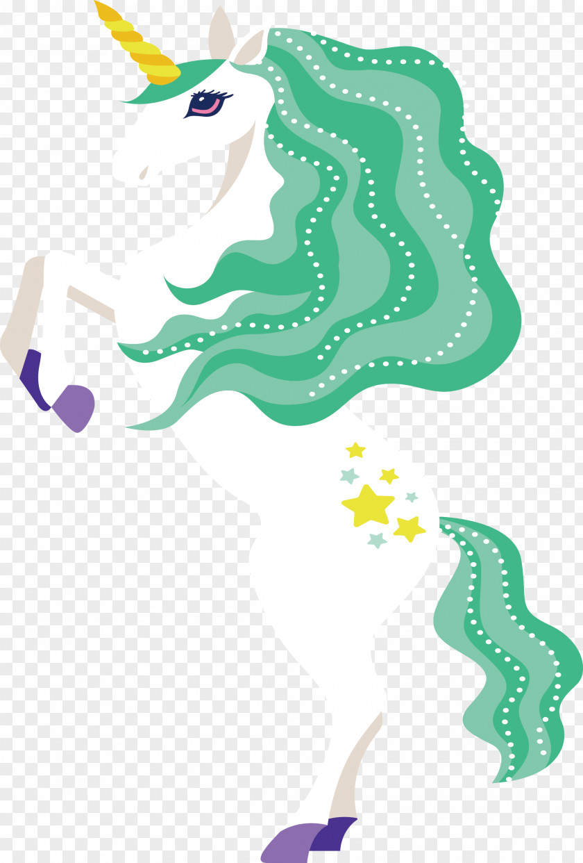 Exquisite Unicorn Horse Drawing PNG