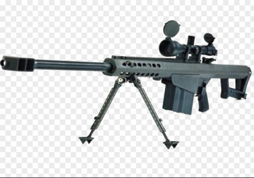 Barrett M82 .50 BMG Firearms Manufacturing Caliber Sniper Rifle PNG rifle, Large-caliber sniper rifle clipart PNG