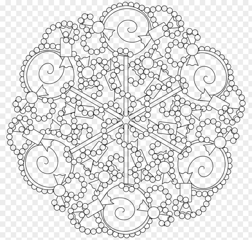 Child Coloring Book Mandala Page Adult PNG
