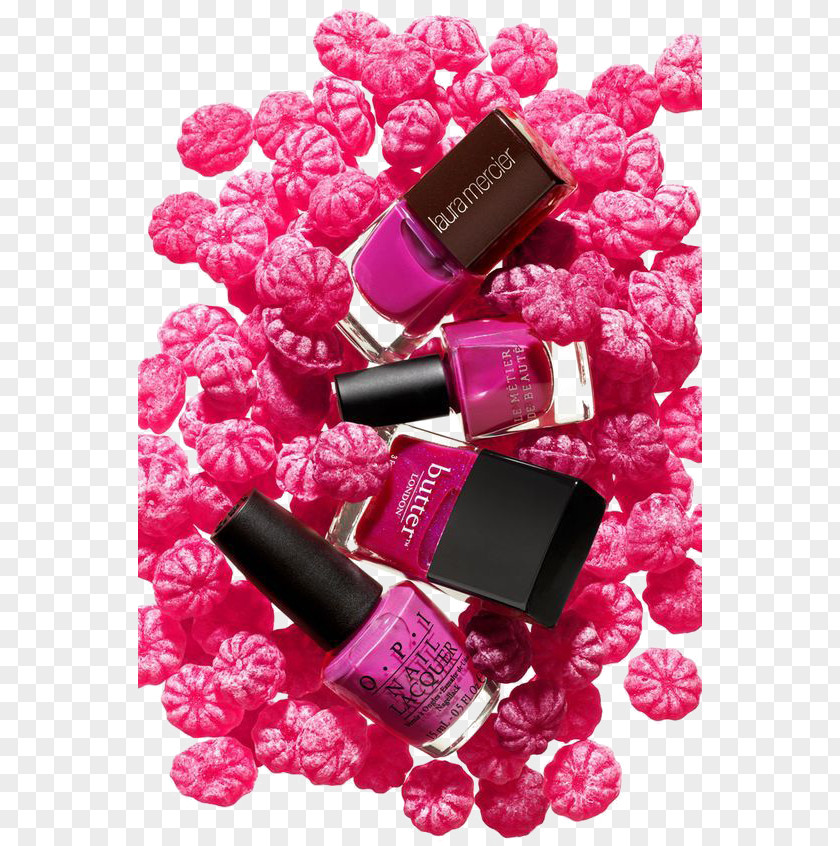 Creative Nail Polish Cosmetics Lipstick Art PNG