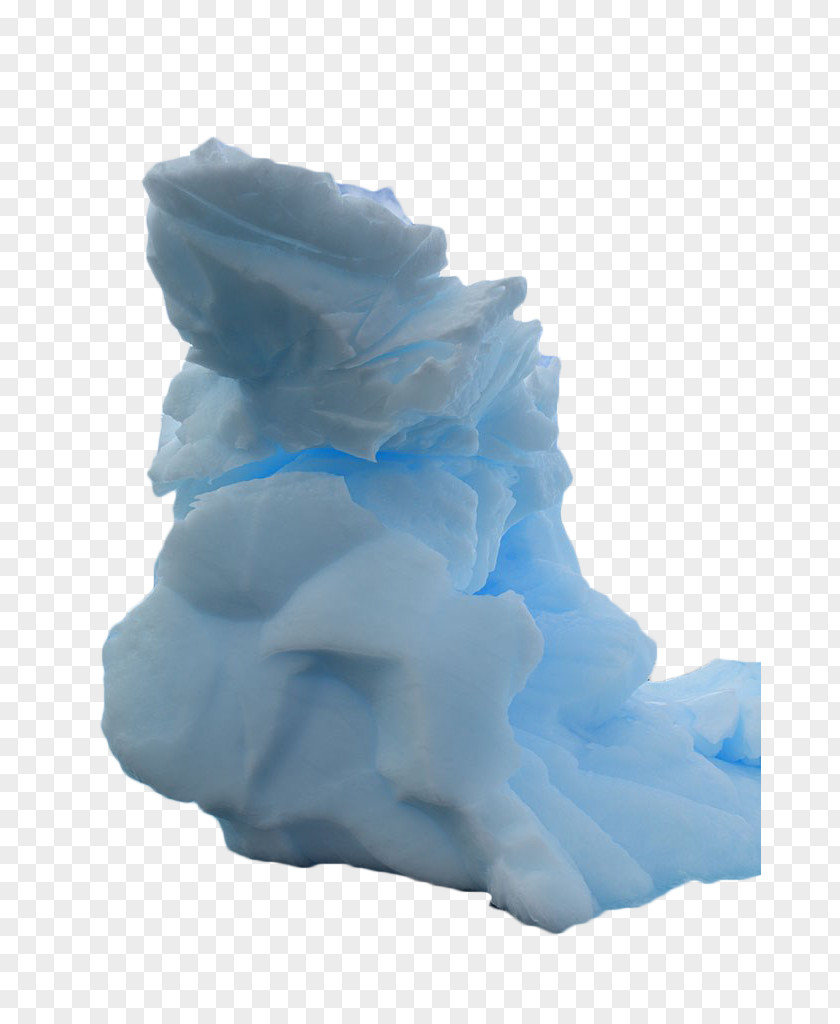 Great White Iceberg Blue Sea PNG