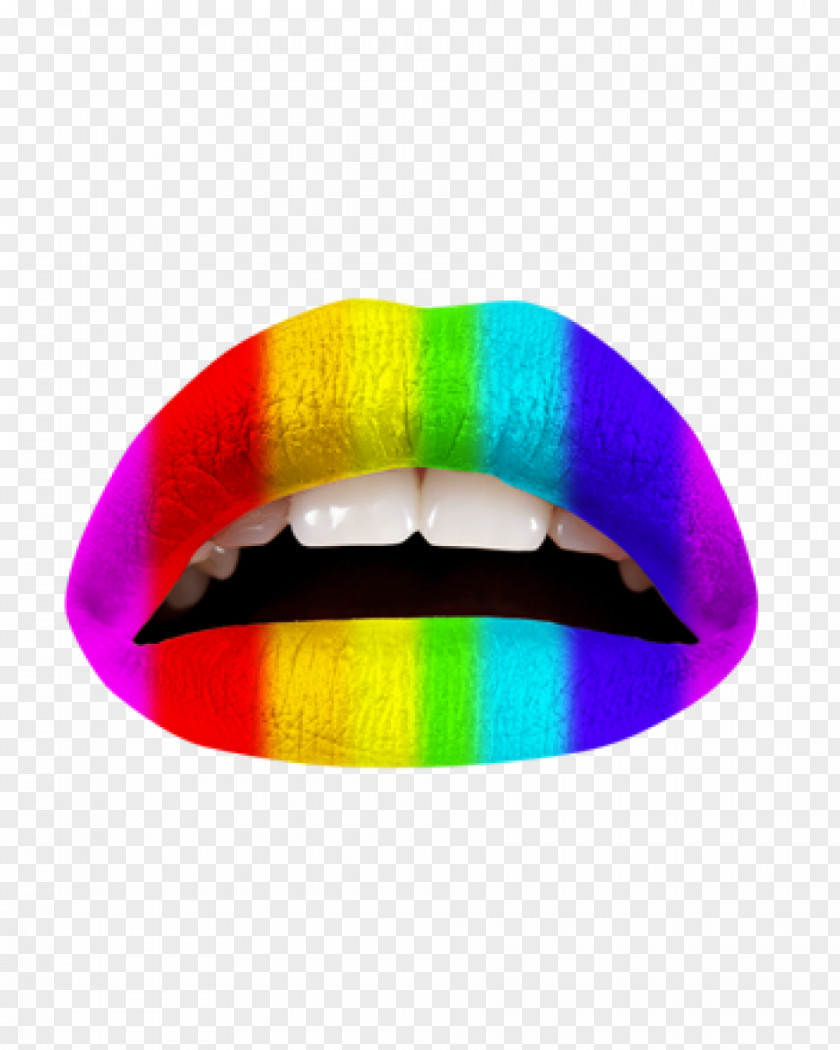Lips Rainbow Violent Color Lip Gloss PNG