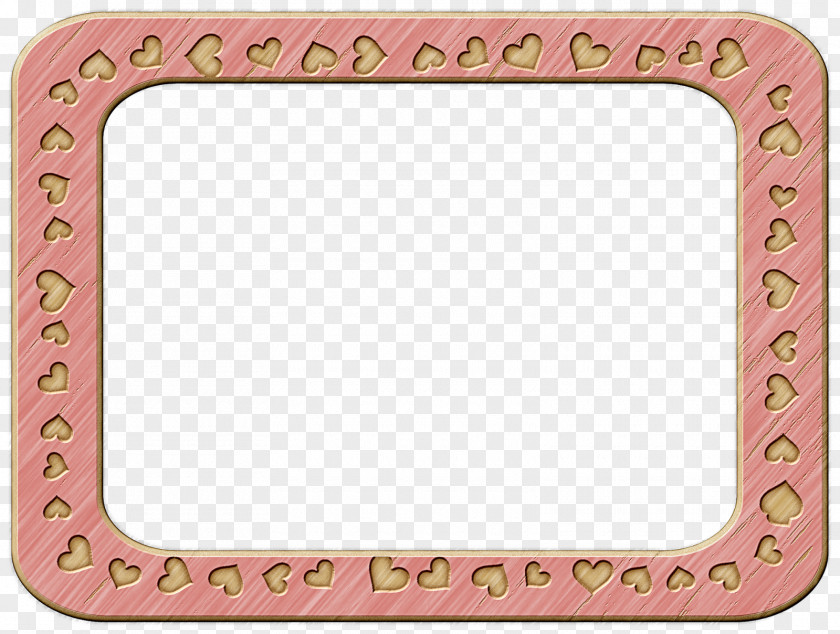 Rectangle Picture Frame Pink Background PNG