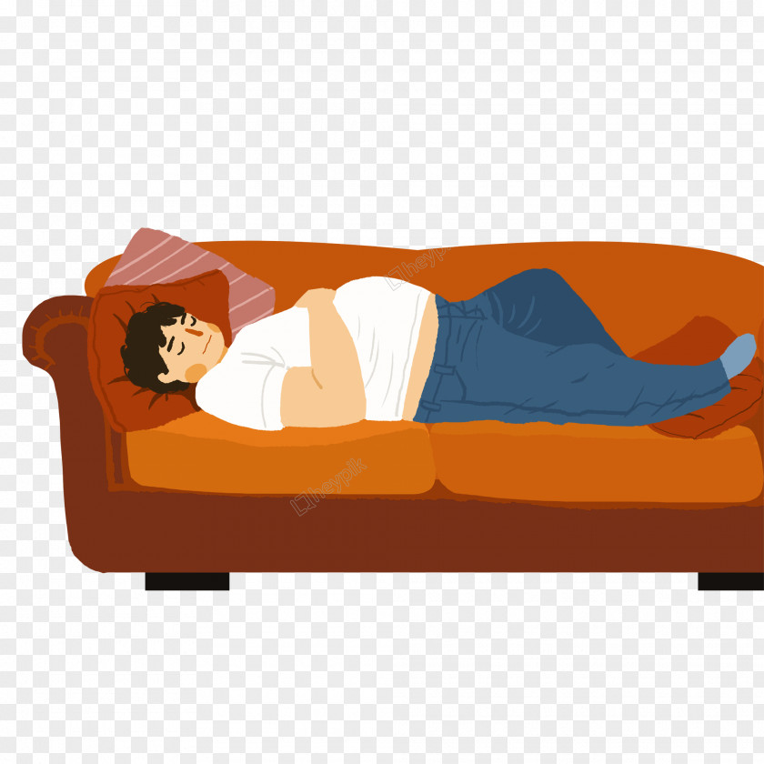 Sleep Sofa Bed Cartoon PNG