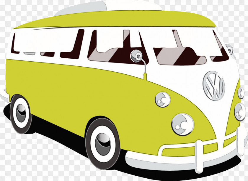 Van Volkswagen Type 2 Motor Vehicle Car Mode Of Transport Yellow PNG