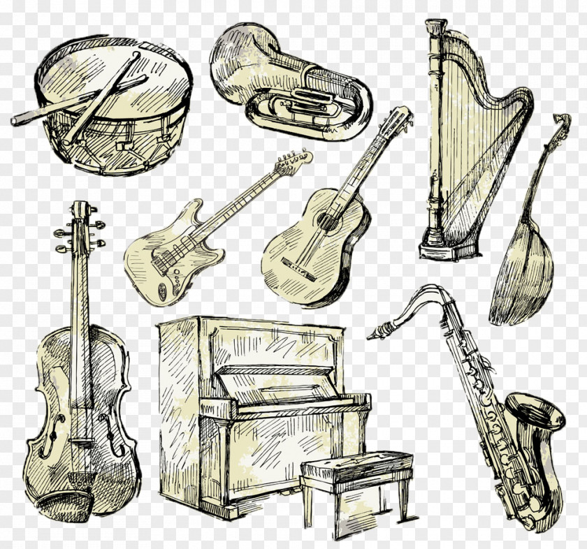 Musical Instruments Mellophone Drawing Instrument Painting PNG