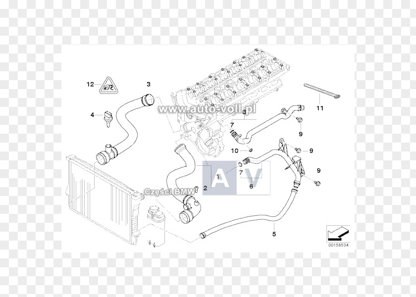 Bmw E46 BMW 3 Series (E46) Car Internal Combustion Engine Cooling PNG