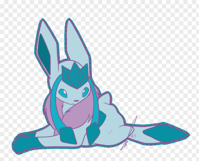 Rabbit Glaceon Drawing Feather Boa PNG