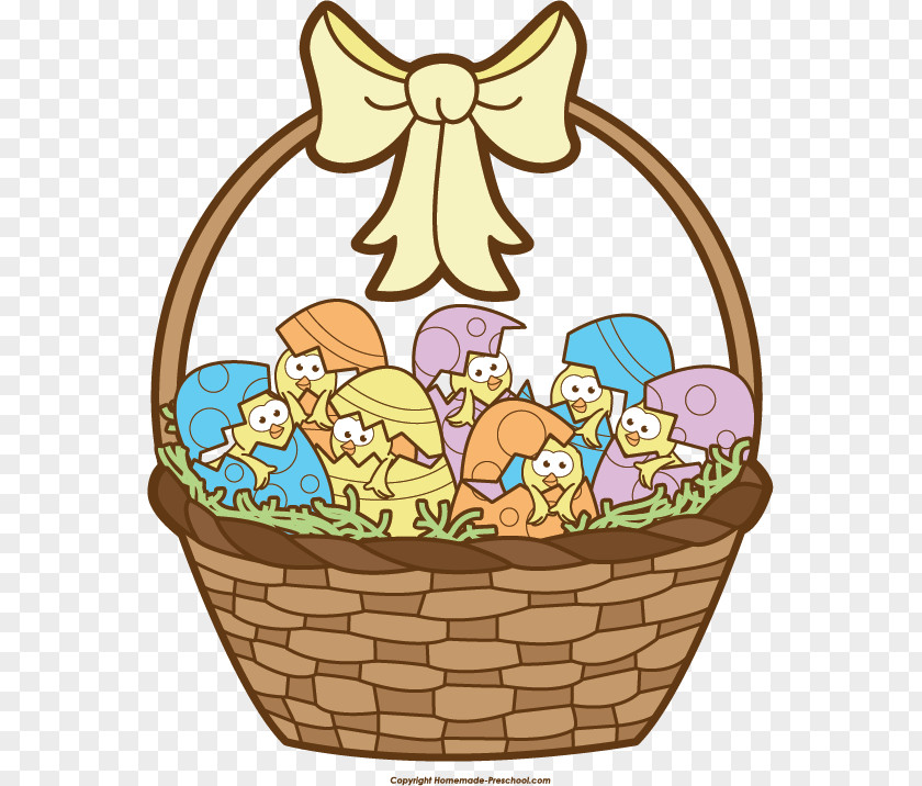Easter Posters Basket Bunny Clip Art PNG