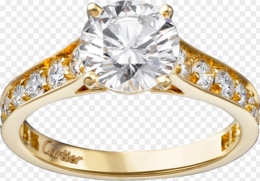 Engagement Ring Cartier Jewellery Diamond PNG
