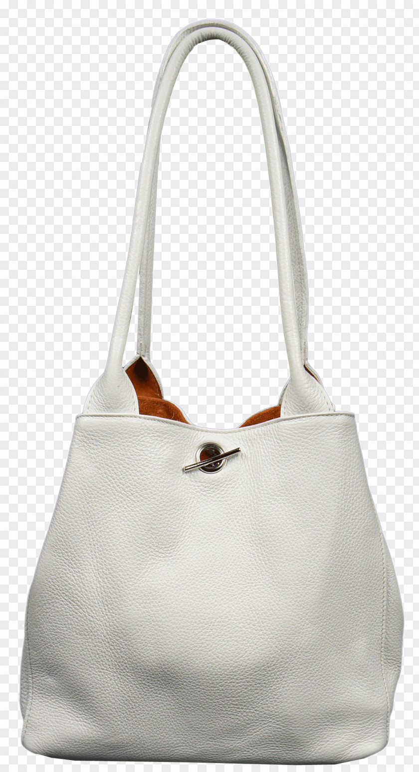 Italy Hobo Bag Tote Leather White PNG