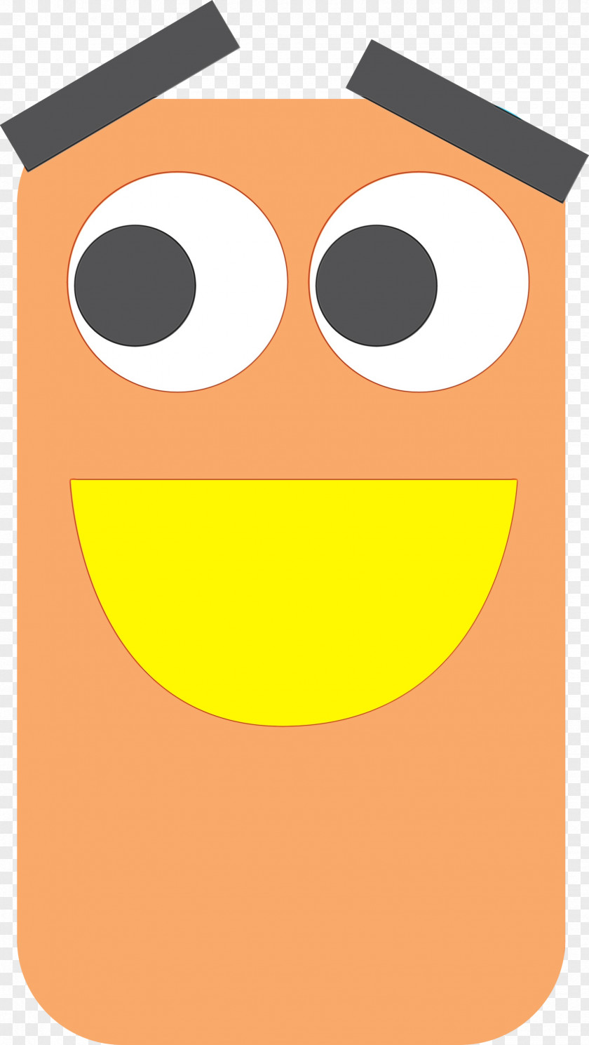 Smiley Yellow Face Line Meter PNG