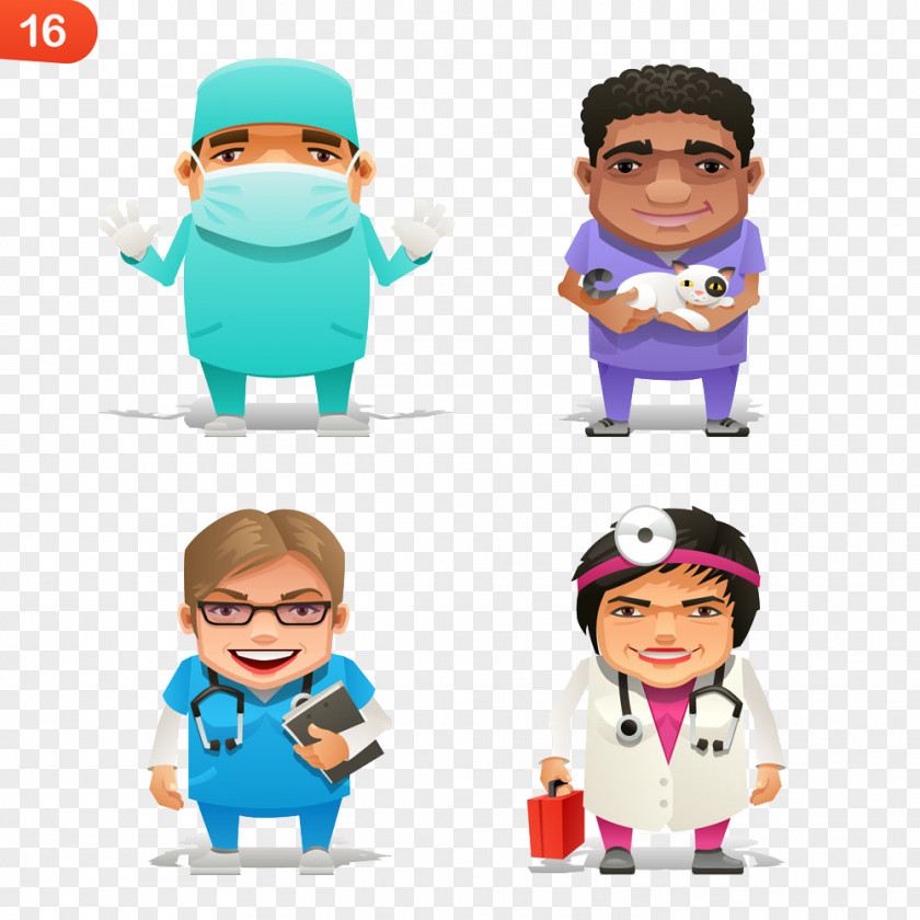 4 HD Free Health Care Cartoon Clip Buckle Physician Royalty-free Illustration PNG