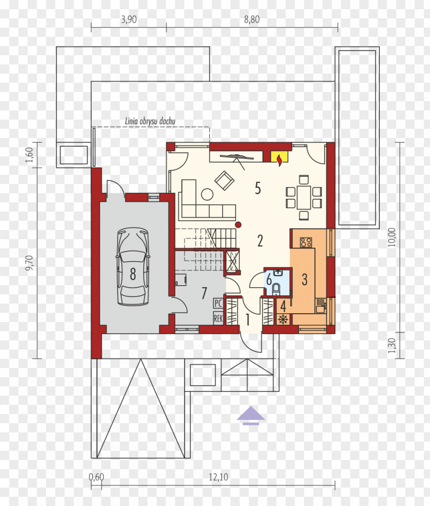 Design Floor Plan Casa Americana PNG