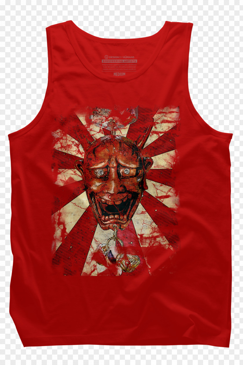 T-shirt Hannya Hoodie Sleeveless Shirt PNG