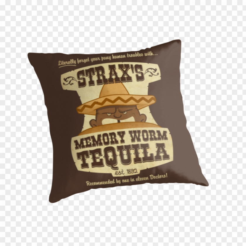 Tequila Worm Cushion Throw Pillows T-shirt PNG