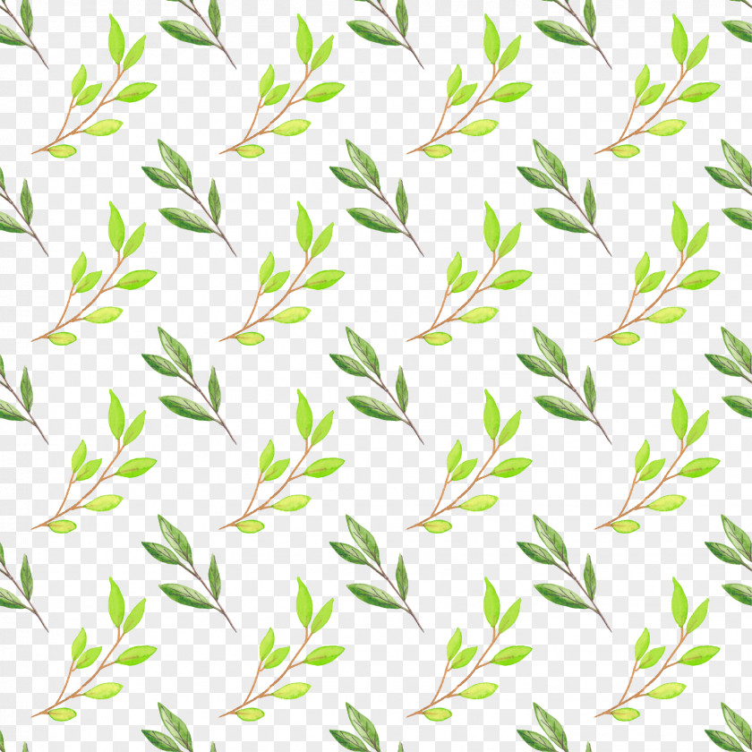 Watercolor Green Leaves Background Painting Paper PNG