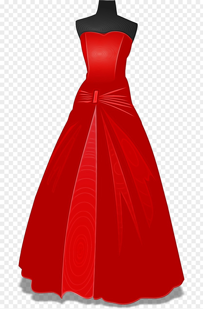 Bridal Party Dress Formal Wear Clothing Gown Red Cocktail PNG