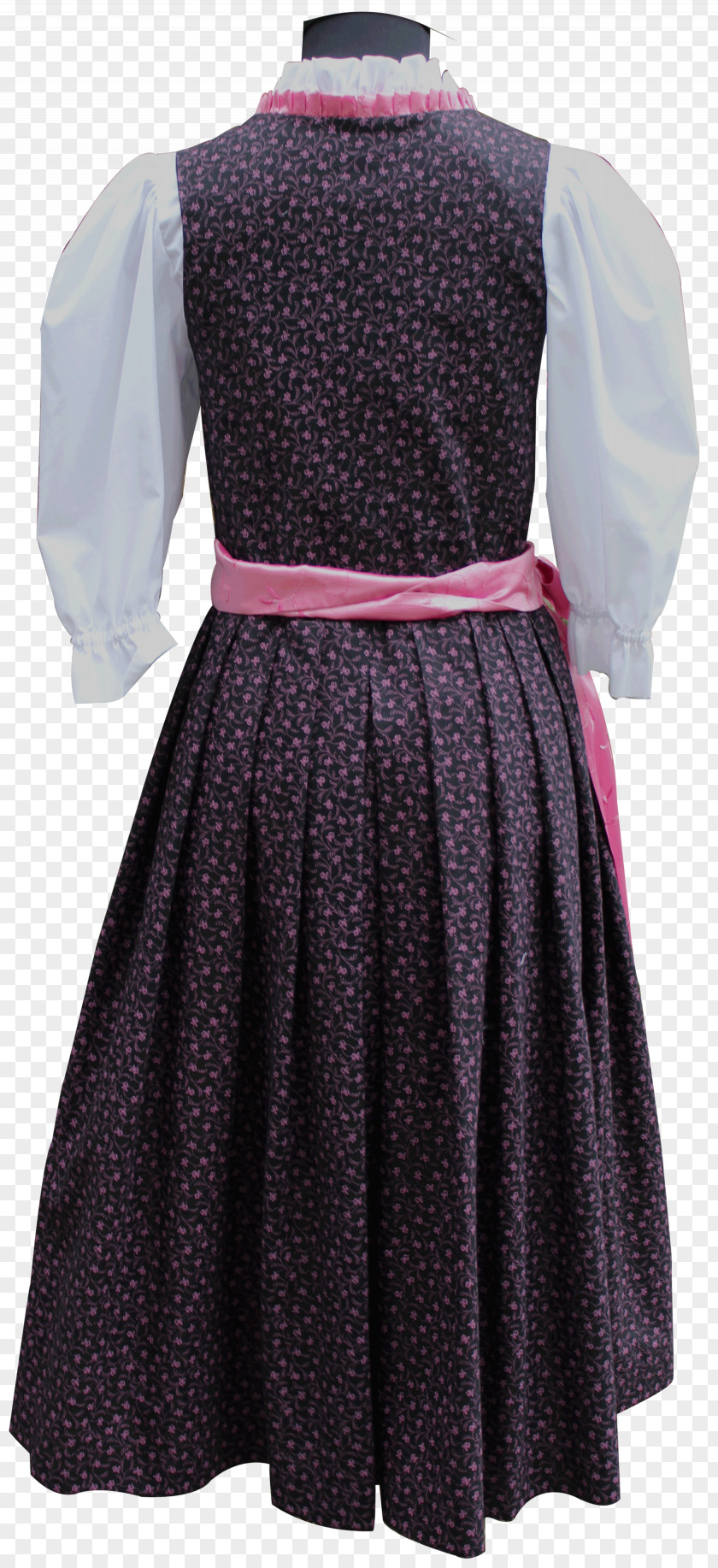 Dress Polka Dot Dirndl Skirt Apron PNG