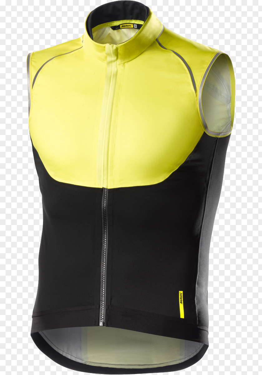 Jacket Gilets Yellow Waistcoat Cycling PNG