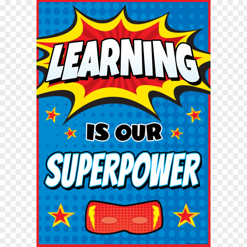 Learning Poster Superpower Superhero School PNG