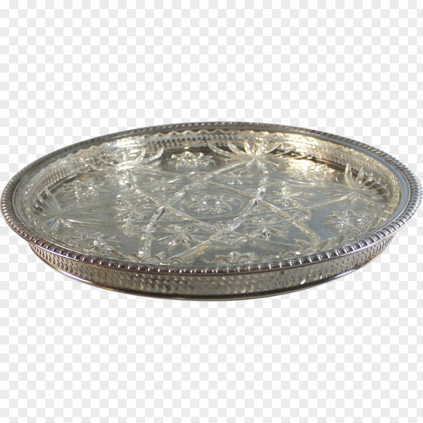 Plates Silver Tray Platter Glass Plate PNG
