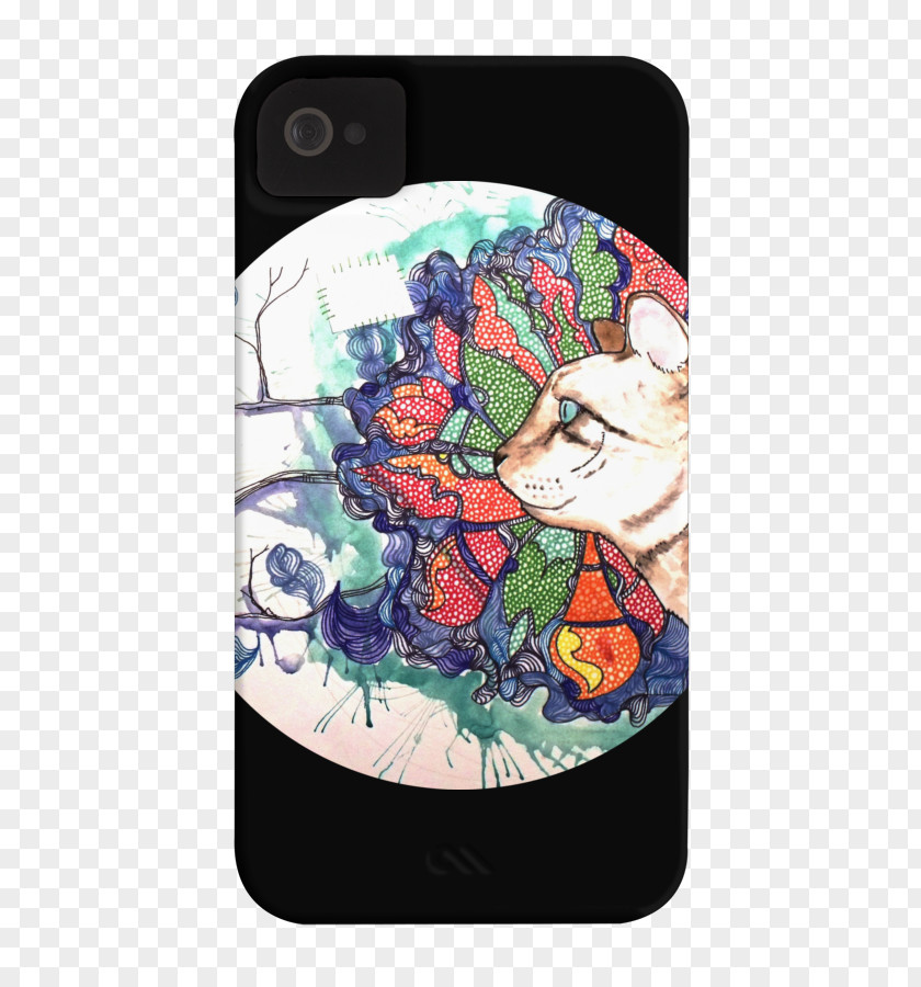 Watercolor-tiger Character Mobile Phone Accessories Fiction Font PNG