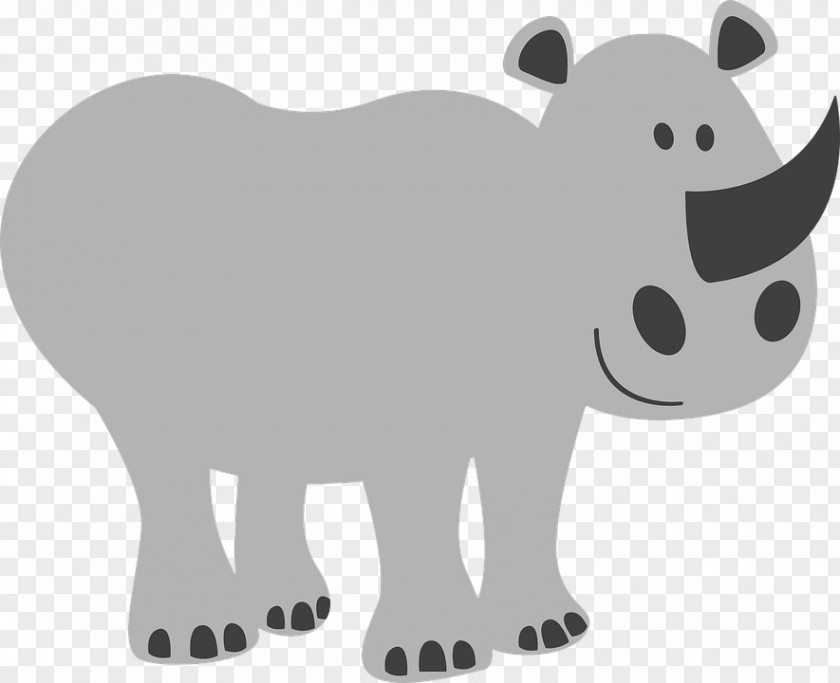 Bear Rhinoceros Rhino Horns Clip Art PNG