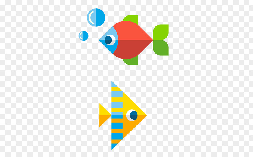 Cartoon Flat Fish PNG