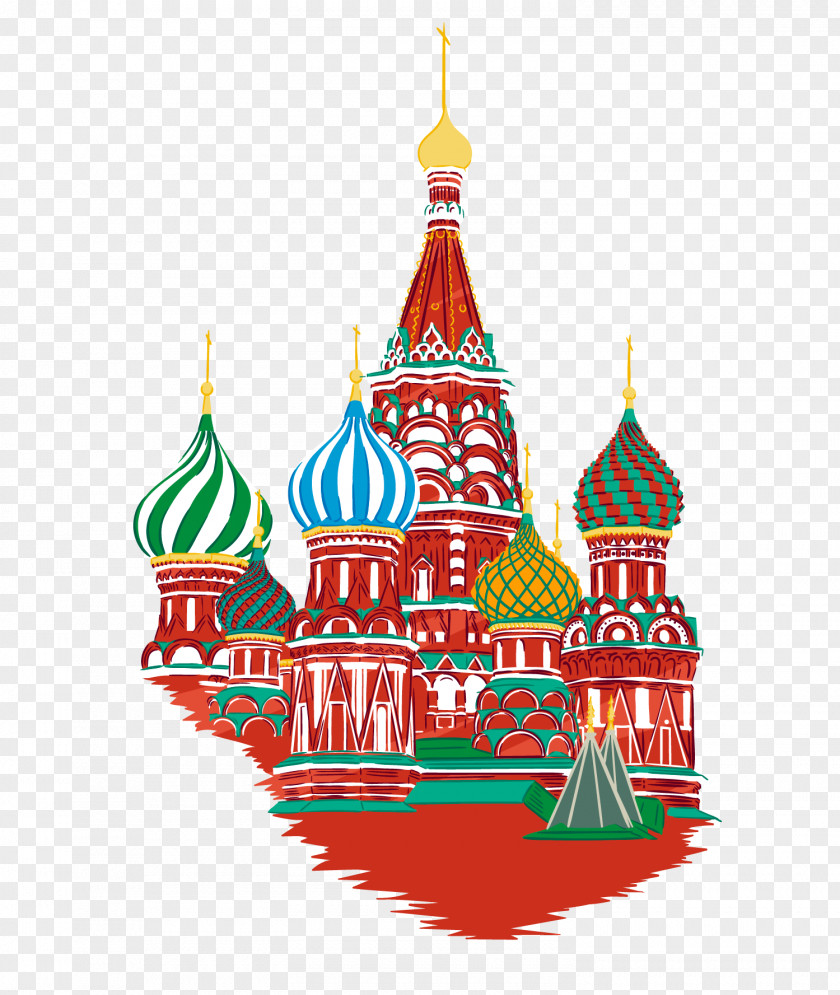 Painted St. Vasily Cathedral Vector Material Moscow 2014 Russian Military Intervention In Ukraine English Flag Of Russia PNG