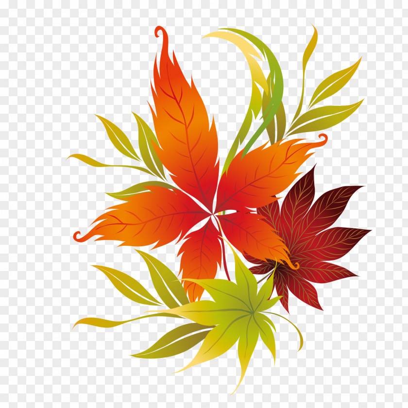 Vector Hand-painted Autumn Maple Leaves Eastern Orthodox Liturgical Calendar Academic Year Icon PNG