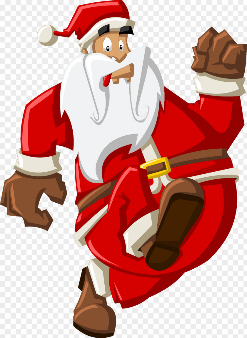 Santa Sleigh Claus Christmas Reindeer PNG