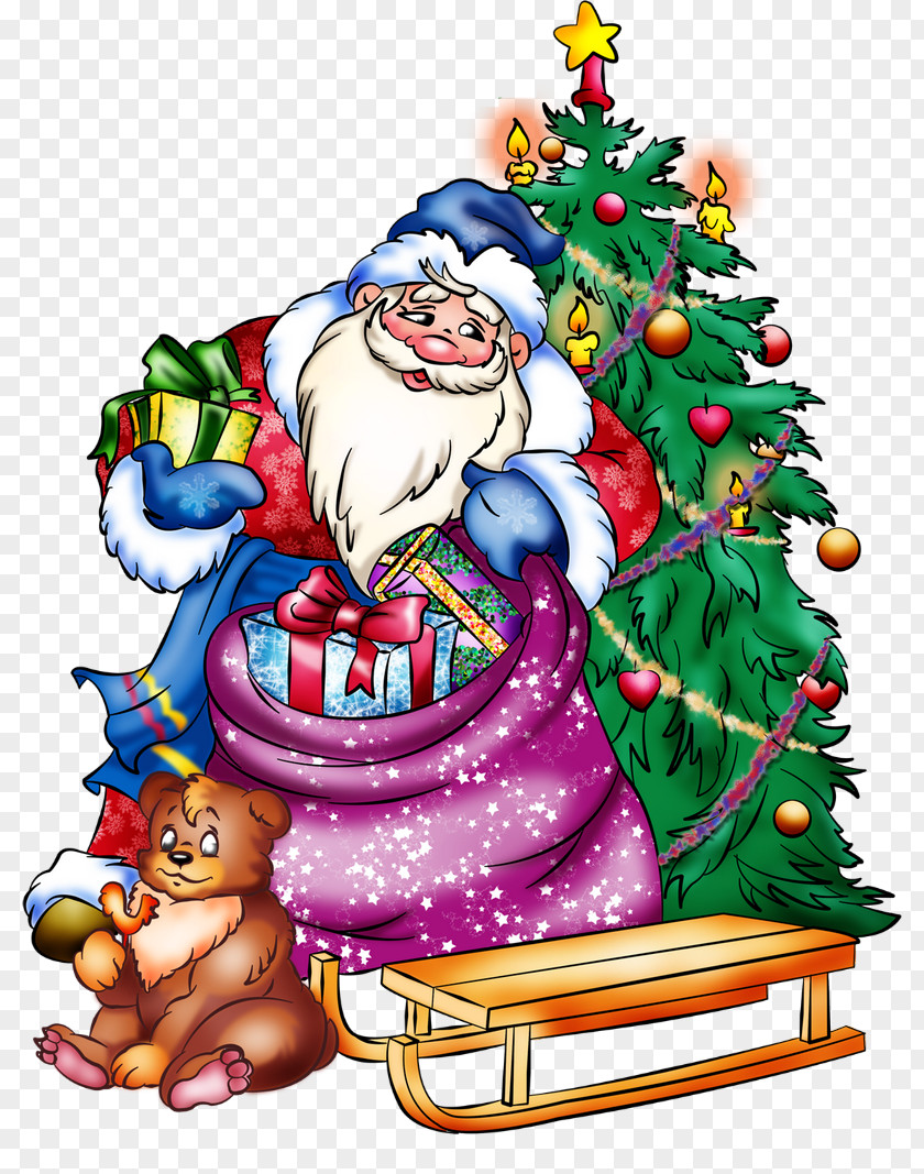 Ded Vector Moroz Snegurochka New Year Holiday Christmas Day PNG