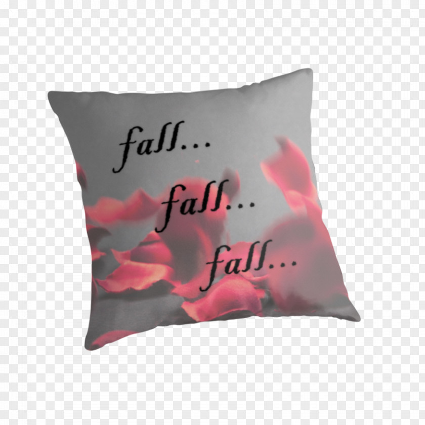 Falling Petal Throw Pillows Cushion PNG