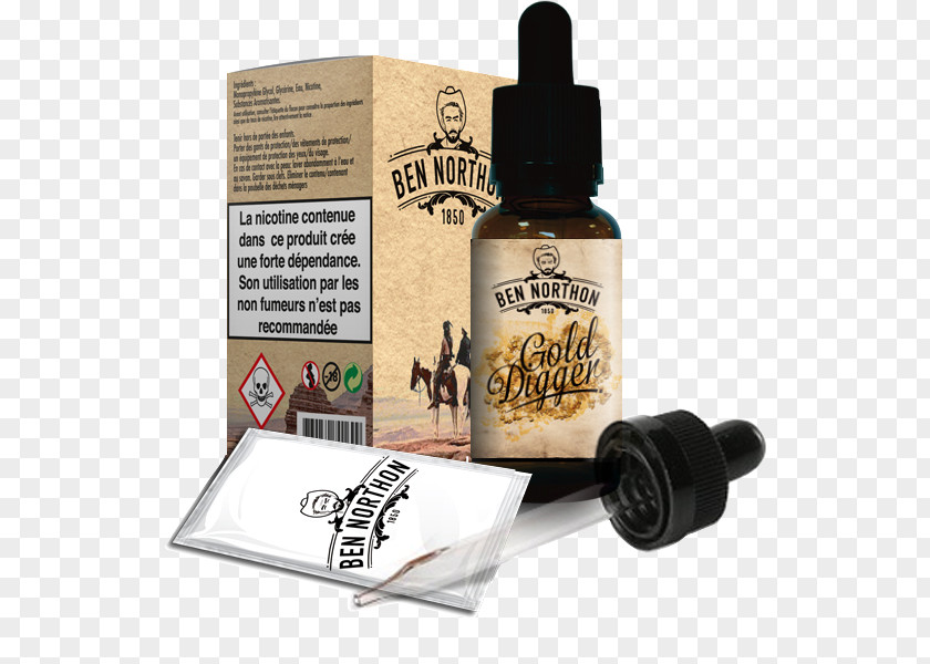 Gold Liquid Electronic Cigarette Aerosol And Thoroughbred Flacon PNG