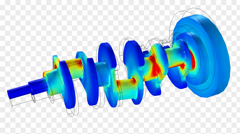 Reciprocating Engine COMSOL Multiphysics Structural Mechanics Finite Element Method PNG