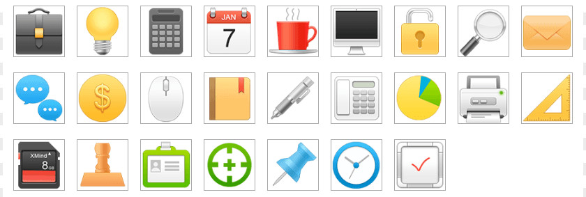 Topic Cliparts XMind Button Clip Art PNG