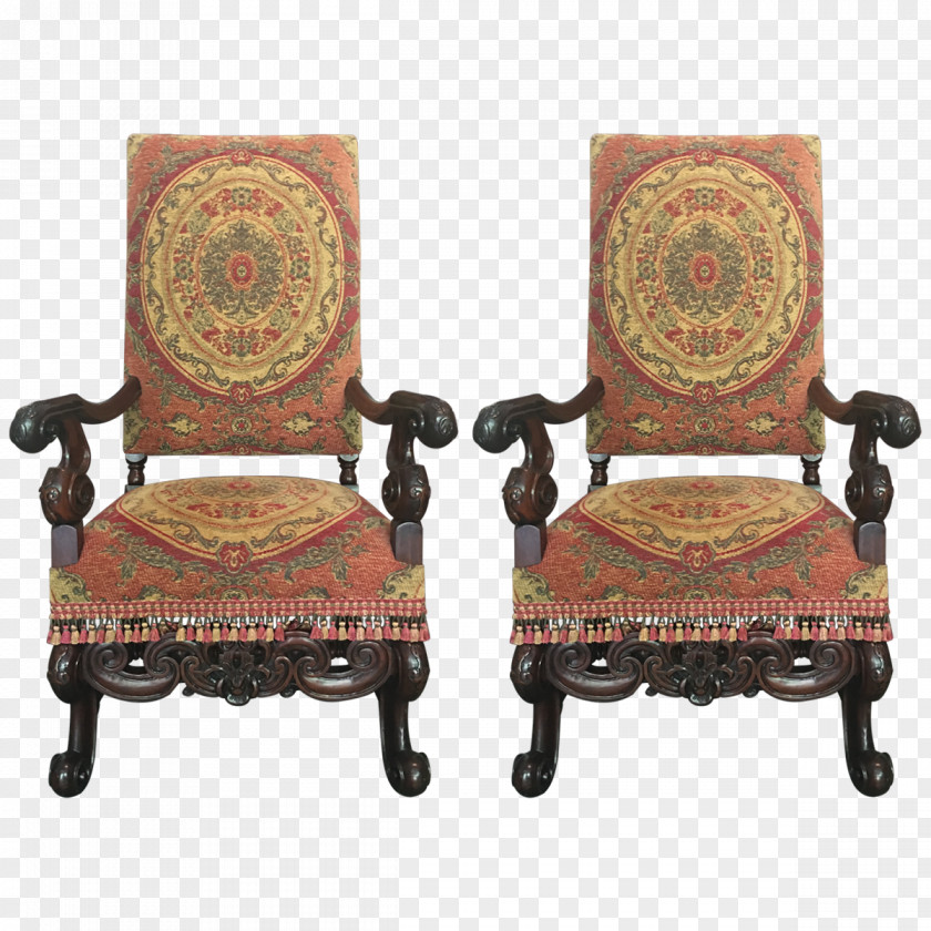 Armchair Furniture Chair Wood Antique PNG
