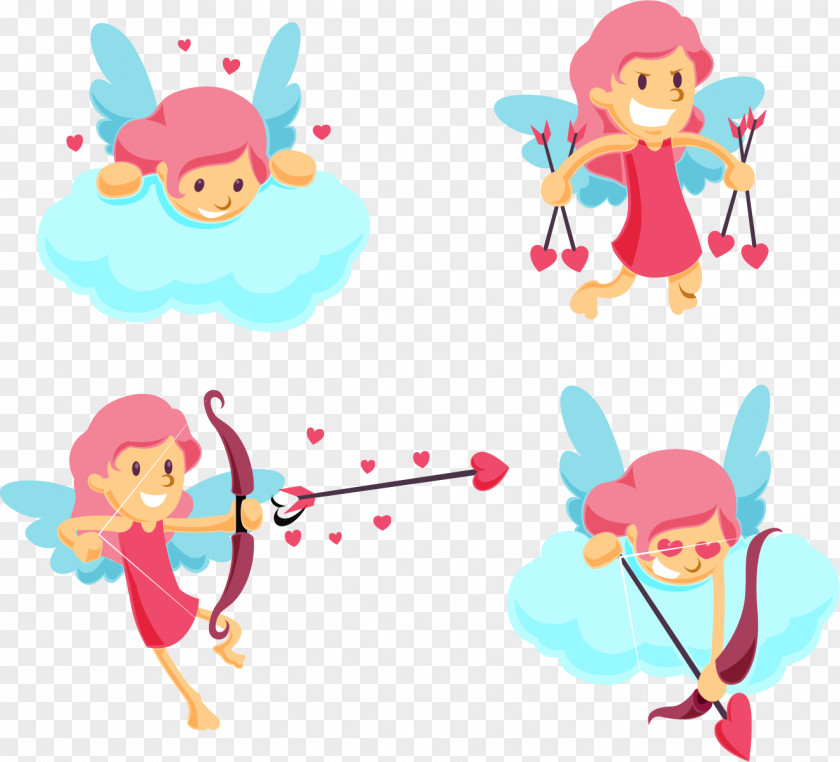 Different Emotions Pink Angel Emotion Patokan Clip Art PNG
