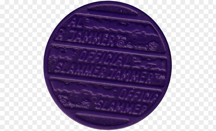 Slammer Whammers Color Purple Coin Medal PNG