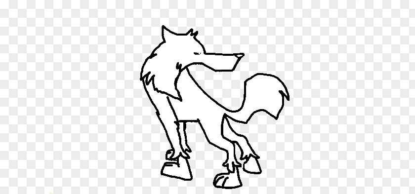Arctic Wolf Gray Mane Pony Mustang Art PNG