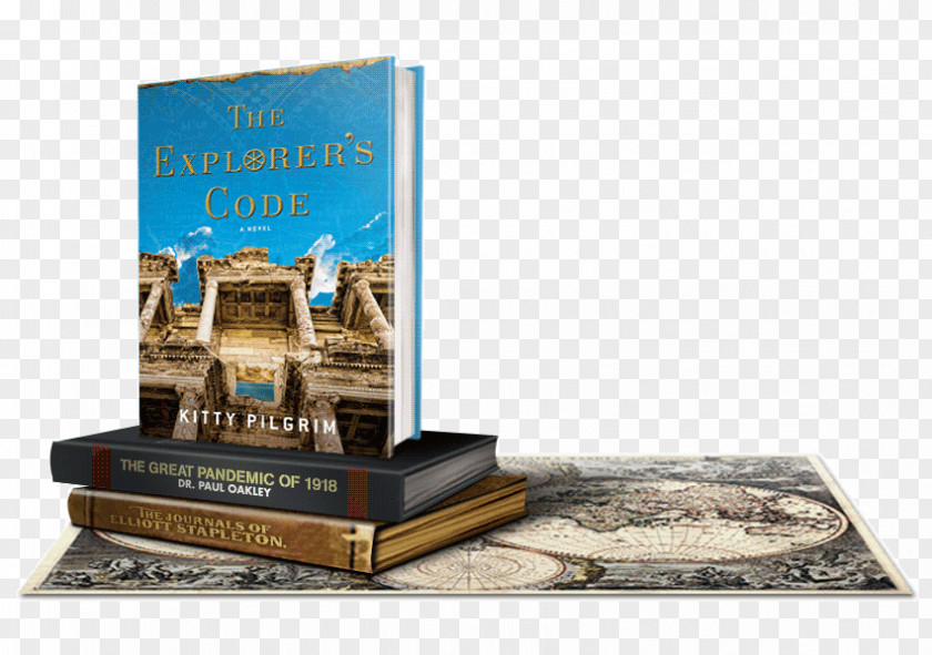 Book The Explorer's Code: A Novel Hardcover Kitty Pilgrim PNG
